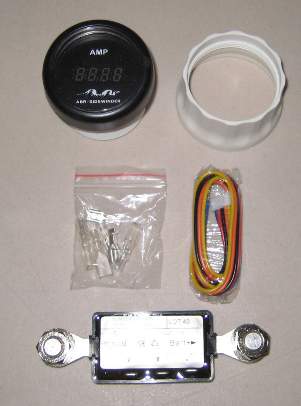 AMP METER DIGITAL LED MONITOR 12/24v +- 80A SHUNT INCLUDED